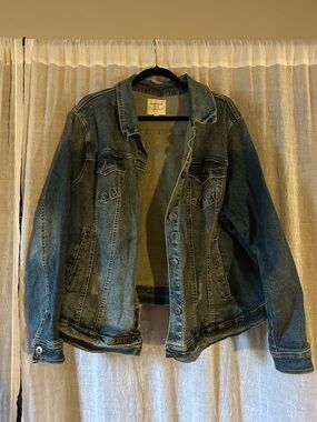 torrid Medium Blue Washed Denim Jacket